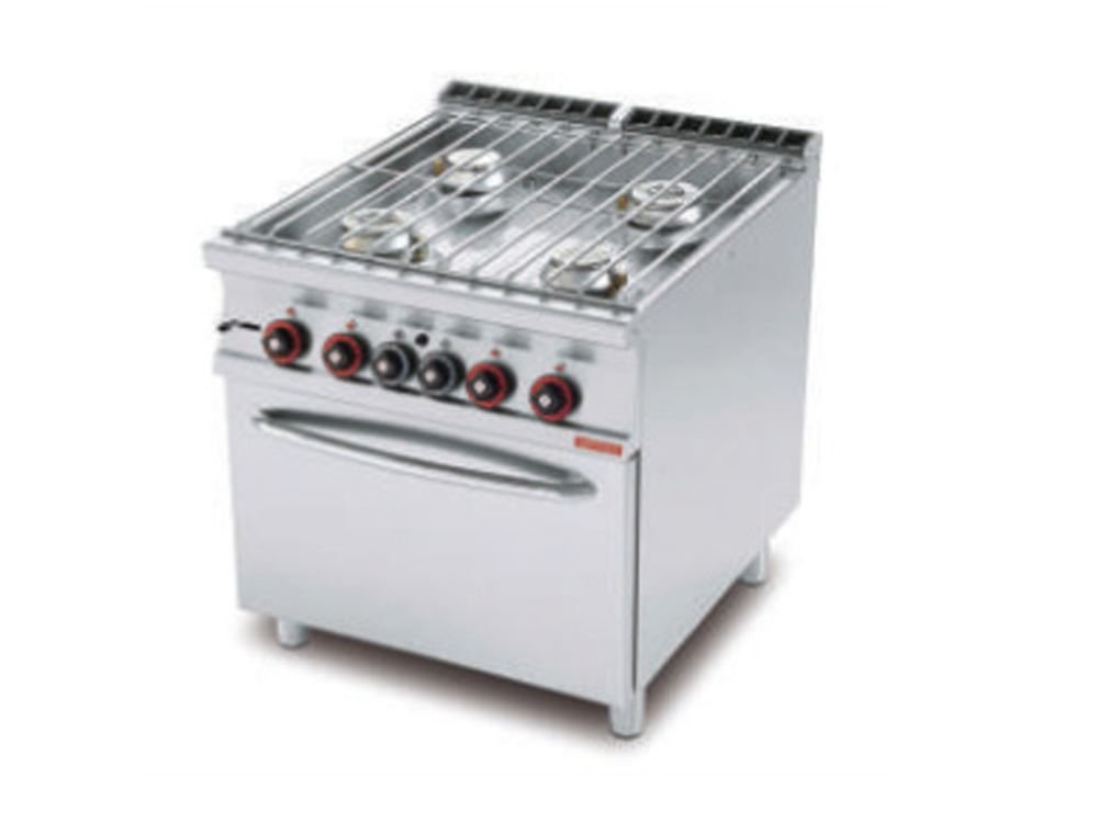 4 Burner Cooking Range with Oven